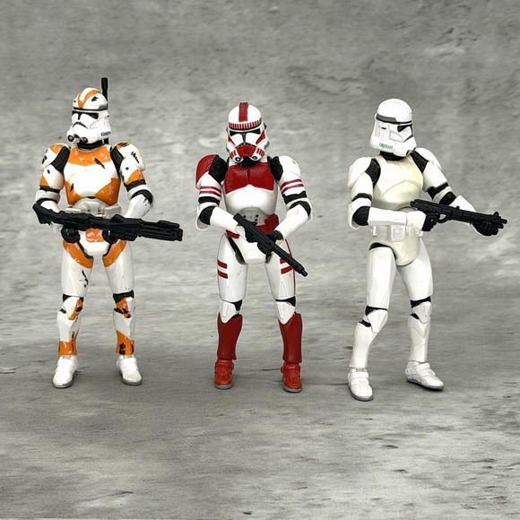Other - Star Wars Clone Trooper Action Figure Lot of 3 — 3.75"